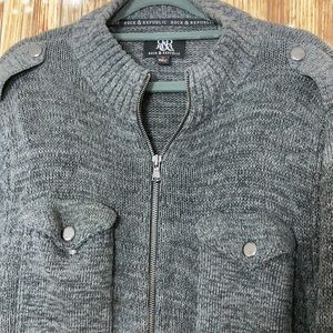 Rock and republic zip front cardigan